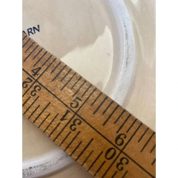 Pottery Barn SOPHIA Beige Ceramic Dinner Plate Made In Mexico 12" VGC - Picture 6 of 9